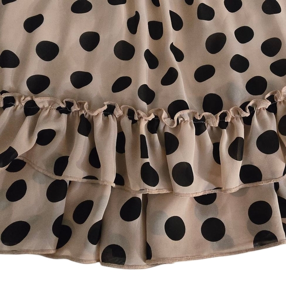 Lele For Kids Polka Dot Sleeveless Ruffled Sundress - Picture 4 of 6